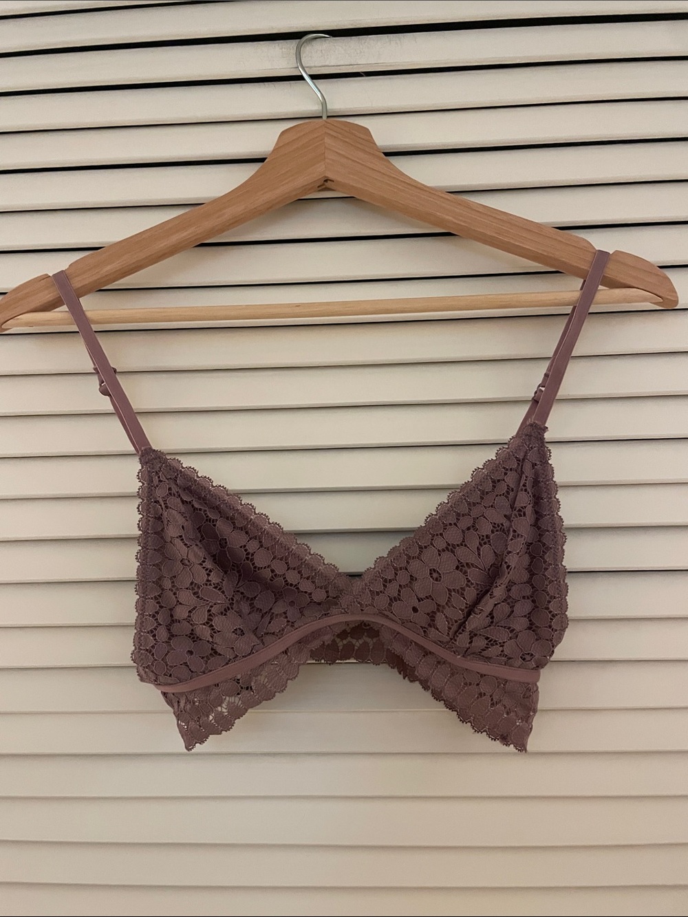 Lace Bralette - Mauve Lace Comfort